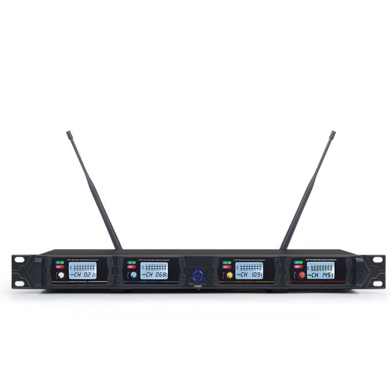 Tiwa UHF 4 Kênh Hệ thống Microfone không dây cầm tay Micless Mic Professional cho Karaoke Singing